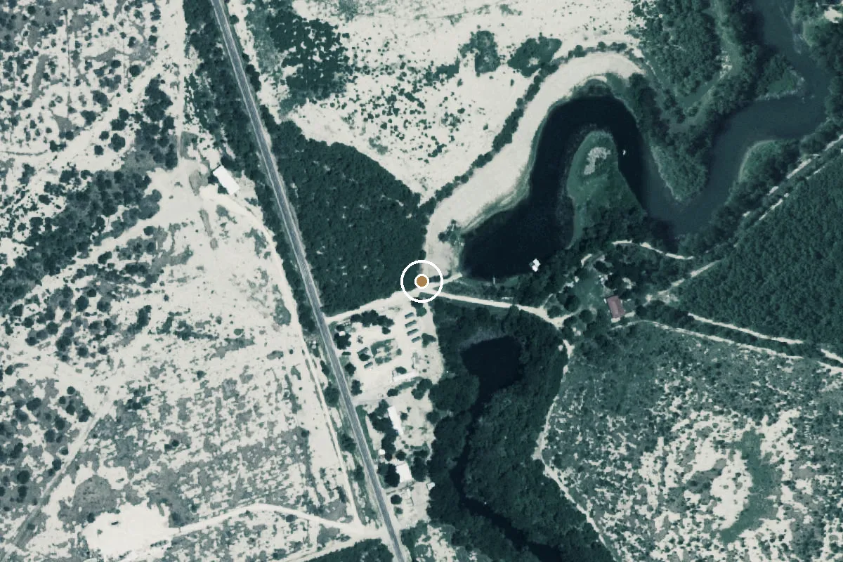 Aerial view of Nueces River Boat Ramp