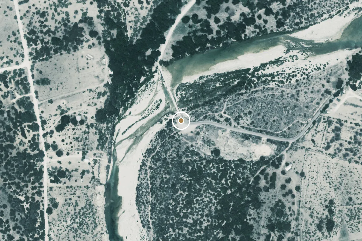 Aerial view of Nueces River Boat Ramp