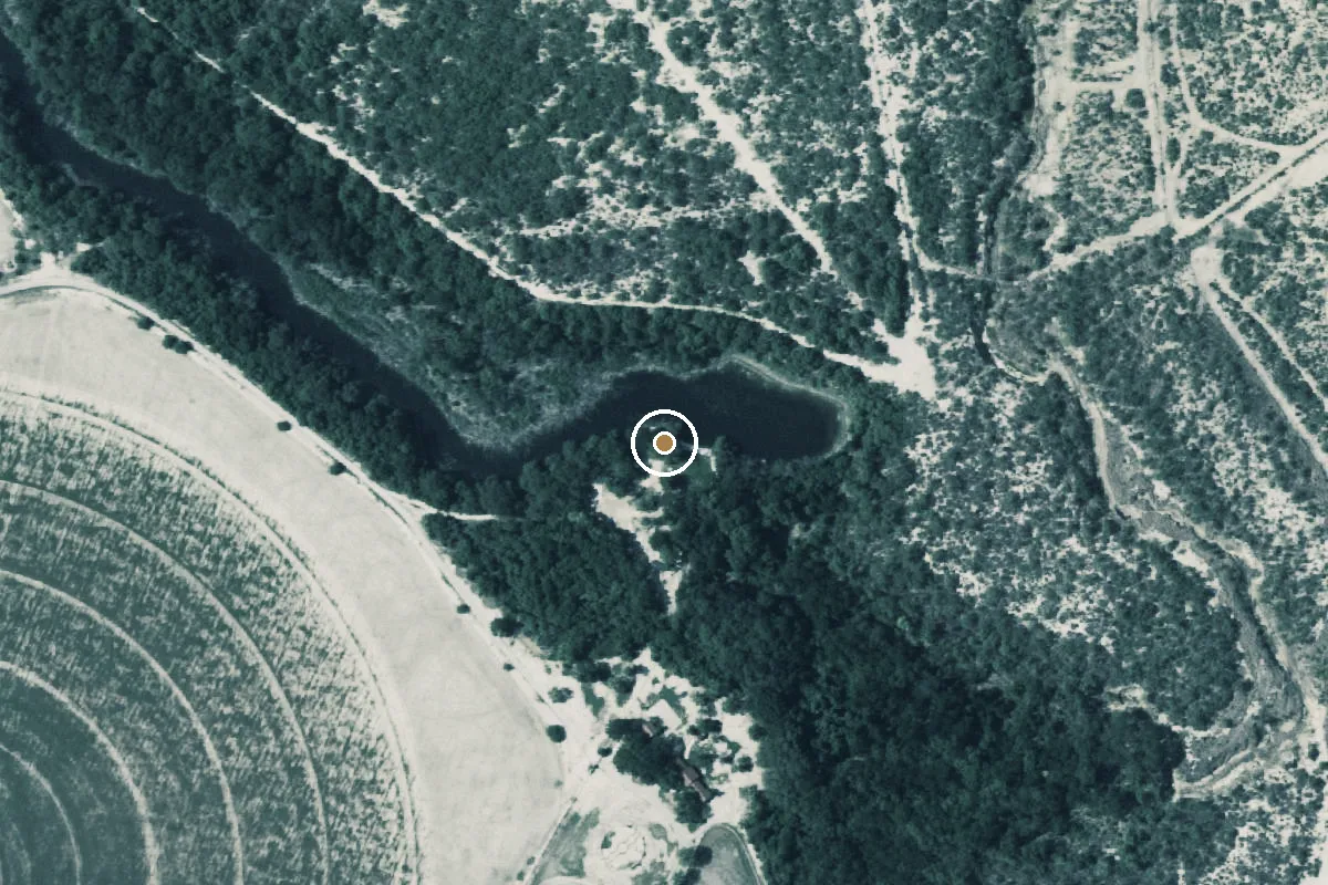 Aerial view of Nueces River Boat Ramp