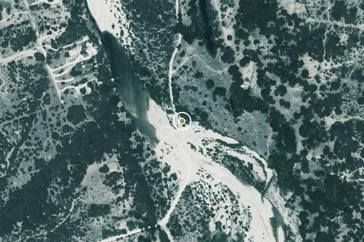 Aerial view of Nueces River Boat Ramp
