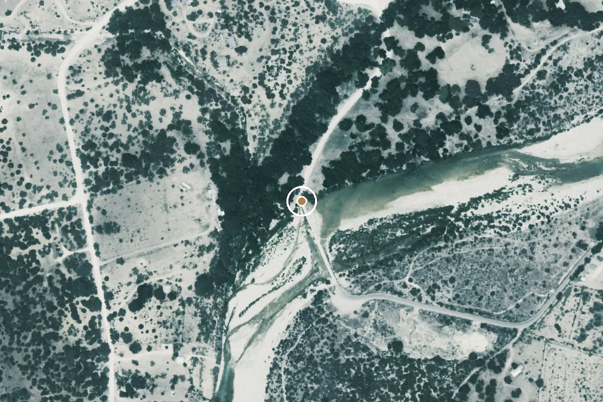 Aerial view of Nueces River Boat Ramp