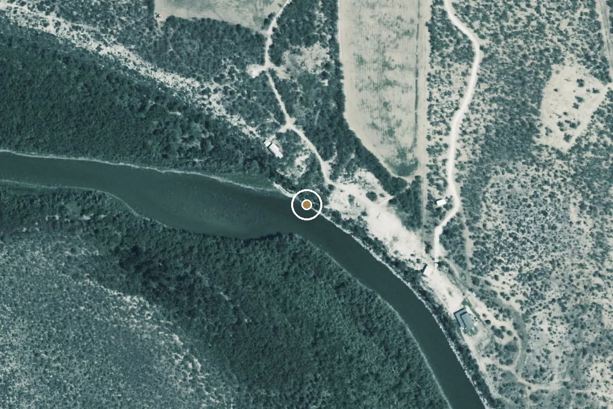 Aerial view of O.H. Ivie Lake Boat Ramp