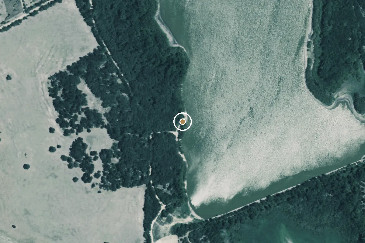 Aerial view of Old Marlin City Lake Boat Ramp