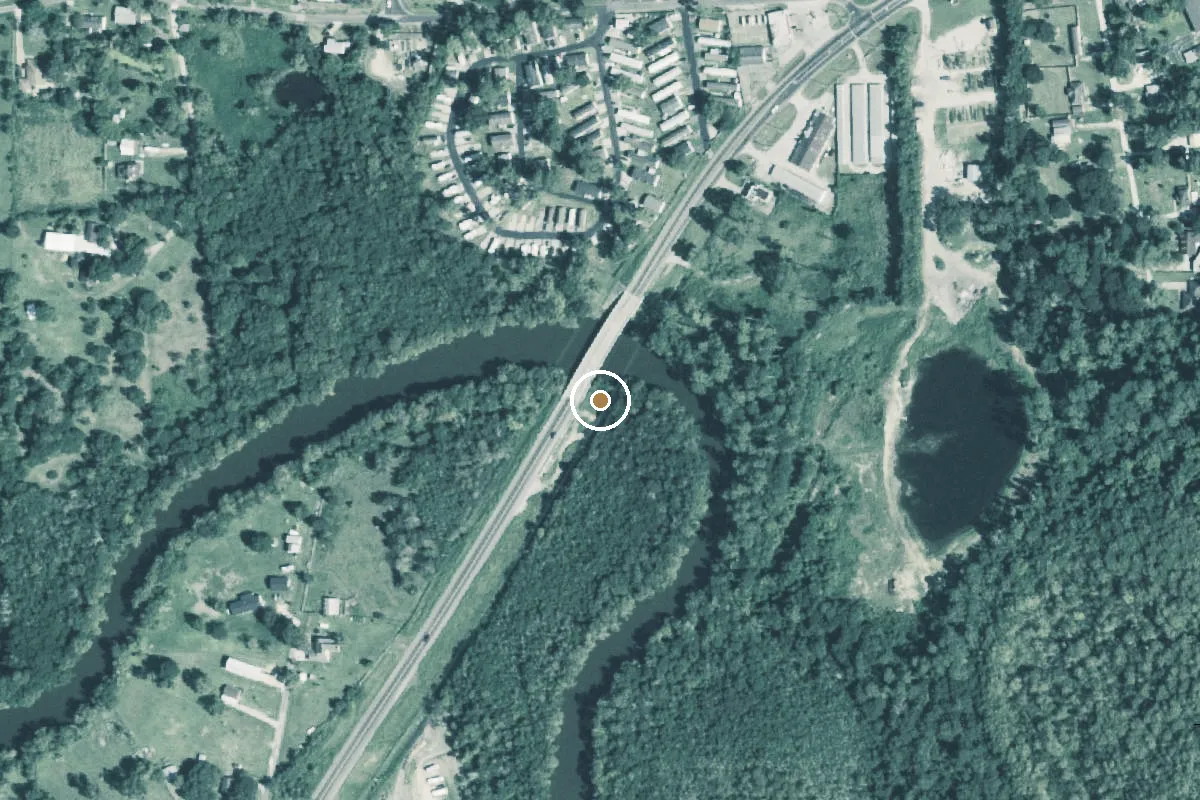 Aerial view of Old River Boat Ramp