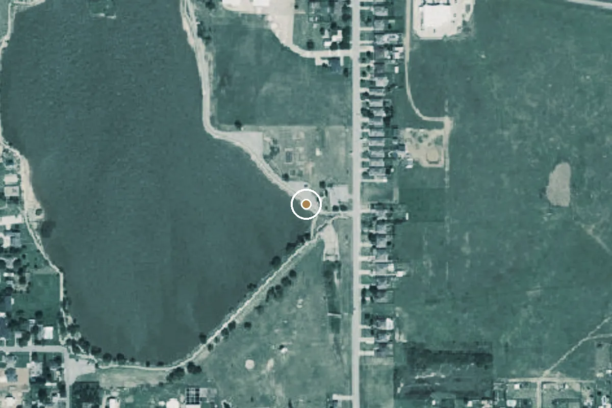 Aerial view of Oscar Park Boat Ramp
