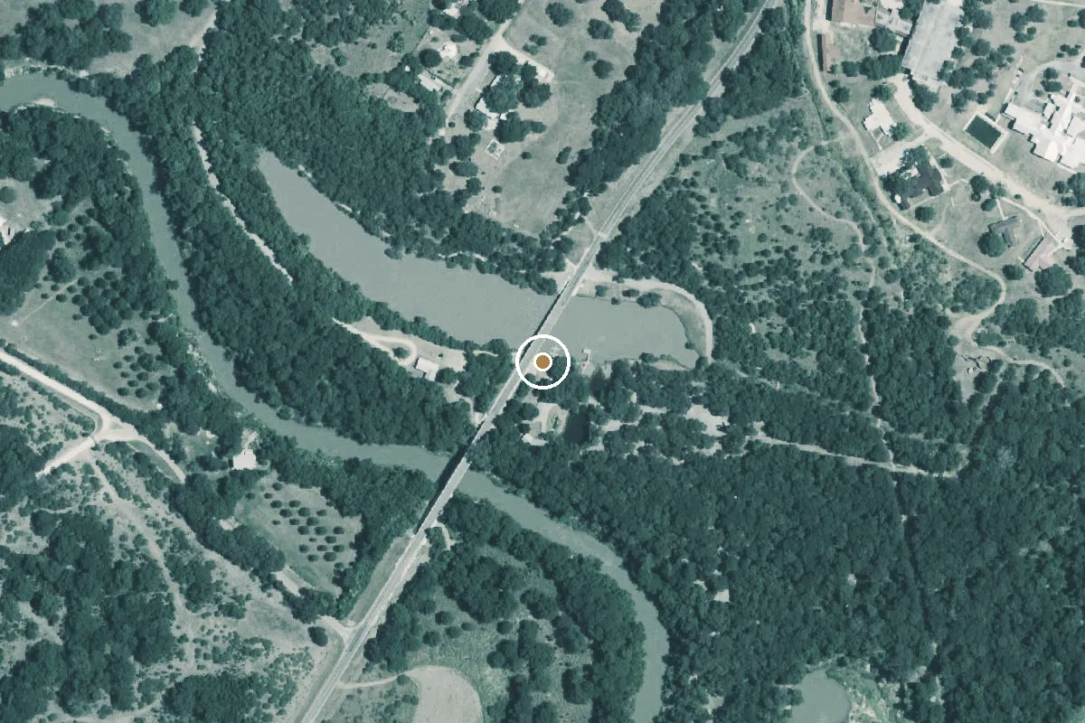 Aerial view of Palmetto State Park Boat Ramp