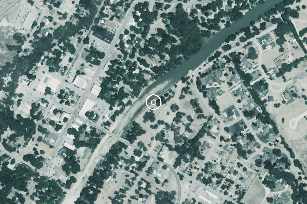 Aerial view of Paluxy Heritage Park Boat Ramp