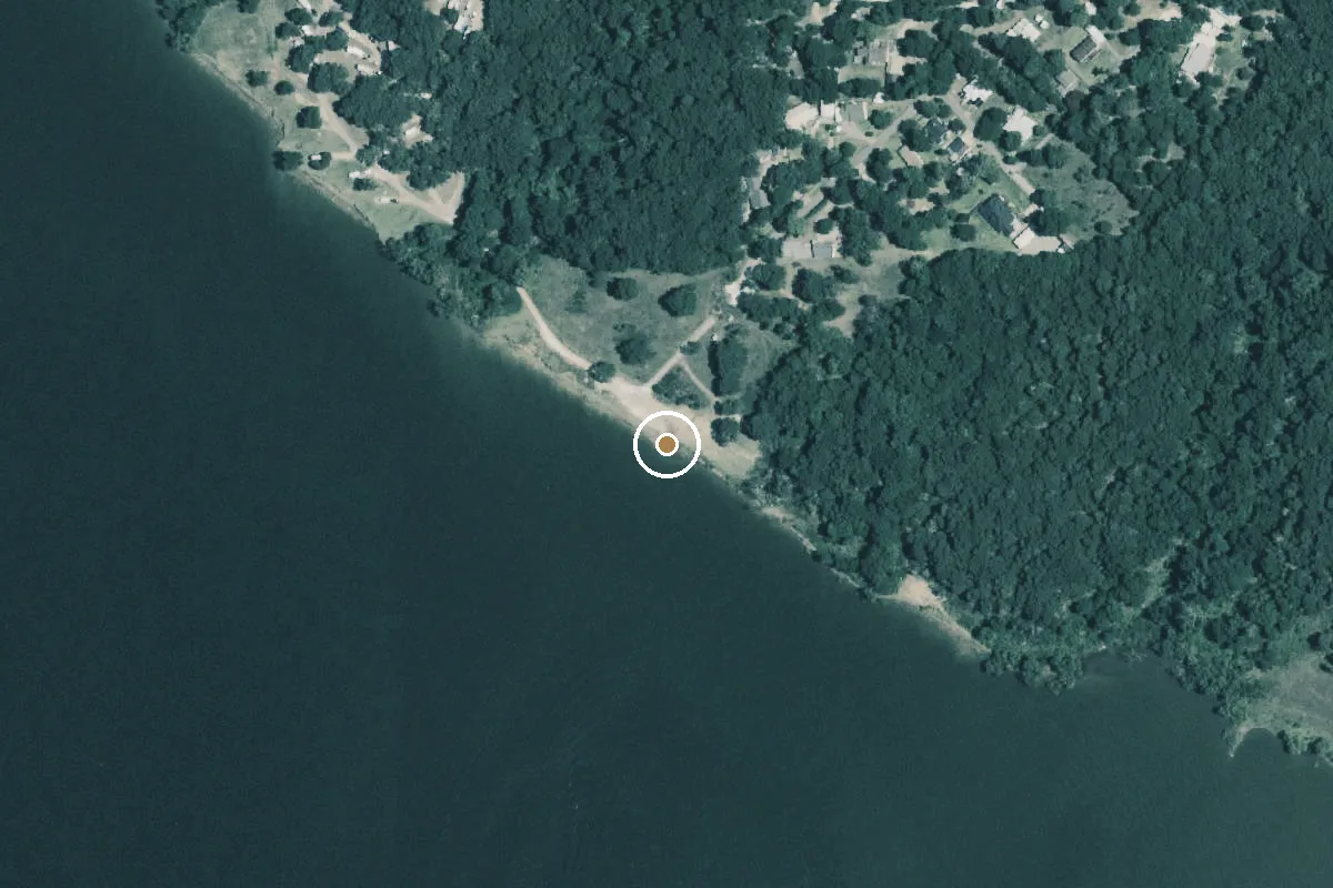Aerial view of Paradise Cove Boat Ramp