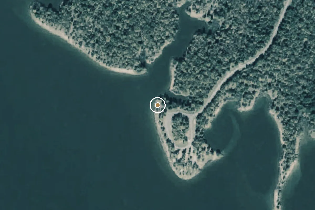 Aerial view of Pat Mayse Lake Boat Ramp