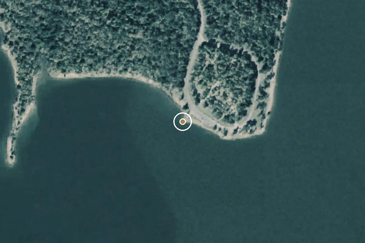 Aerial view of Pat Mayse Lake Boat Ramp