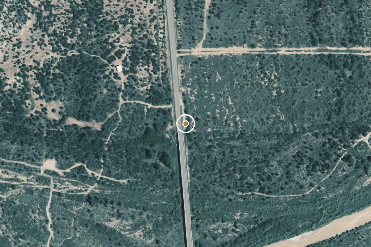 Aerial view of Pease River Boat Ramp