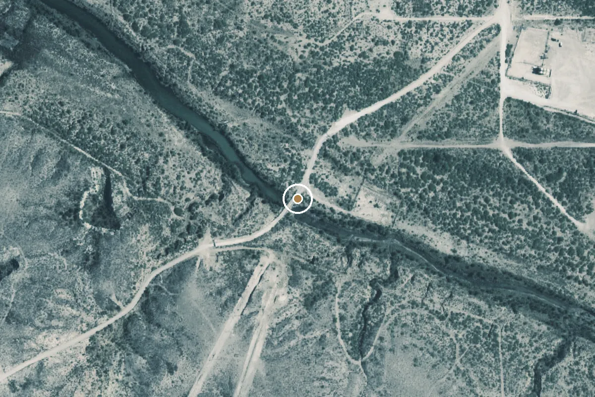 Aerial view of Pecos River Boat Ramp
