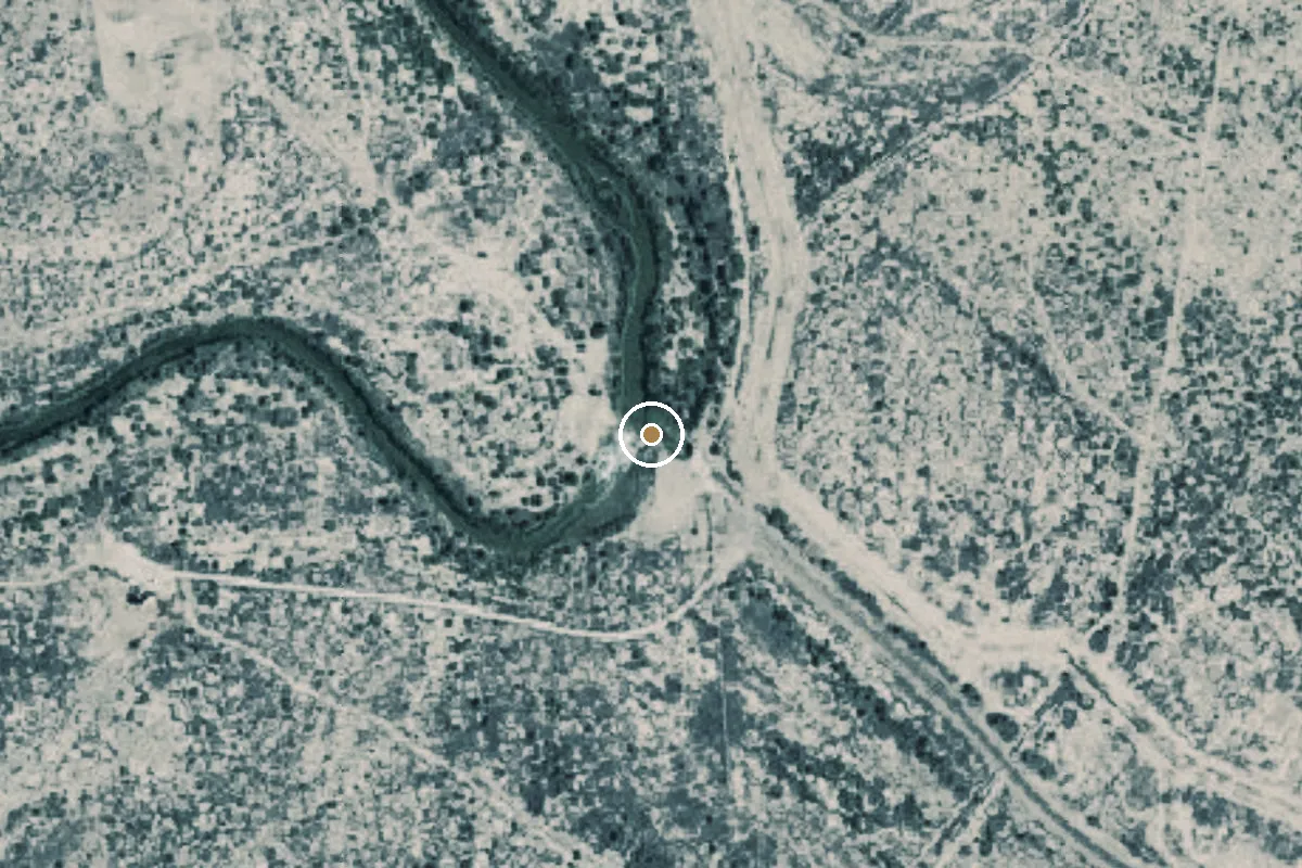 Aerial view of Pecos River Boat Ramp