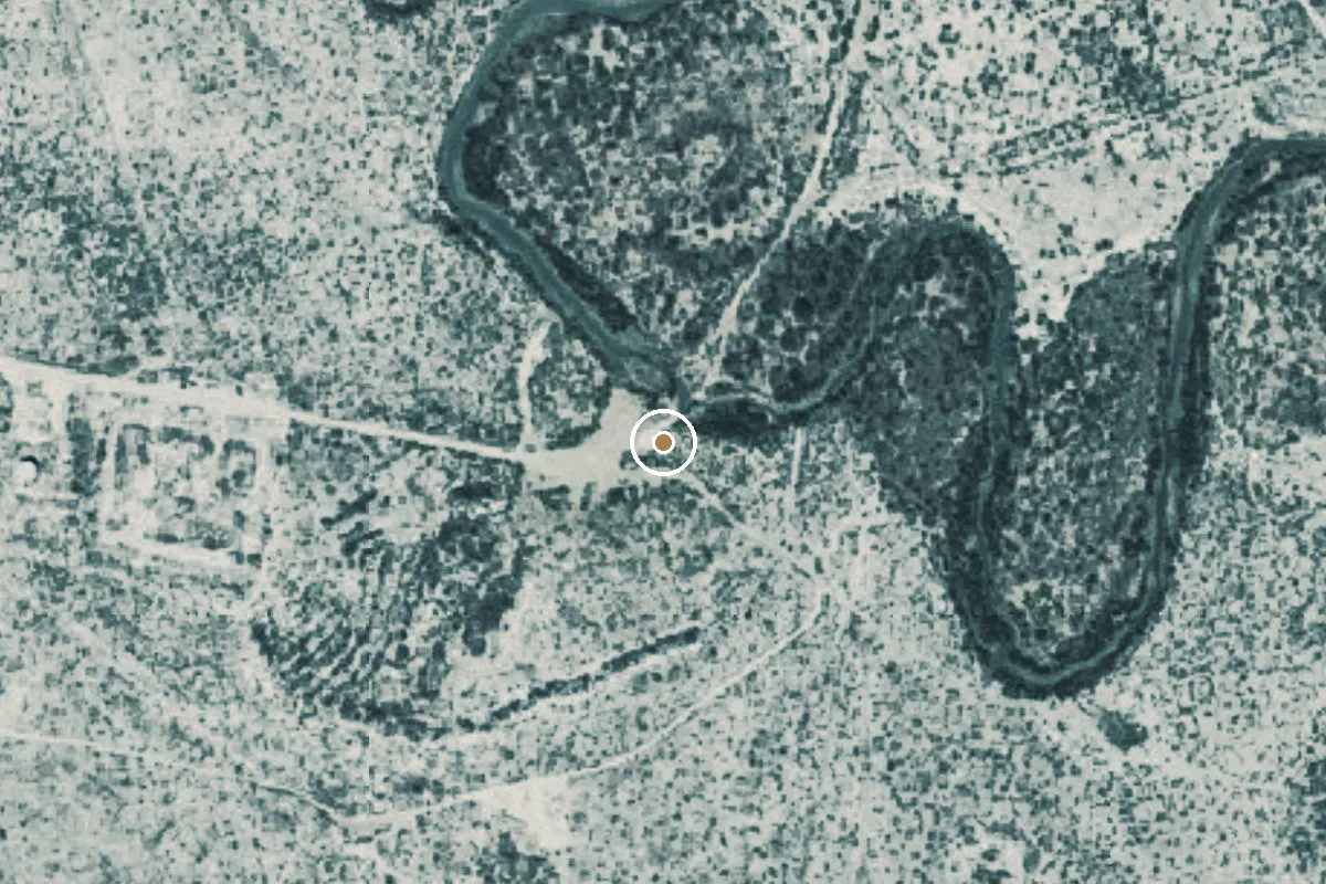 Aerial view of Pecos River Boat Ramp