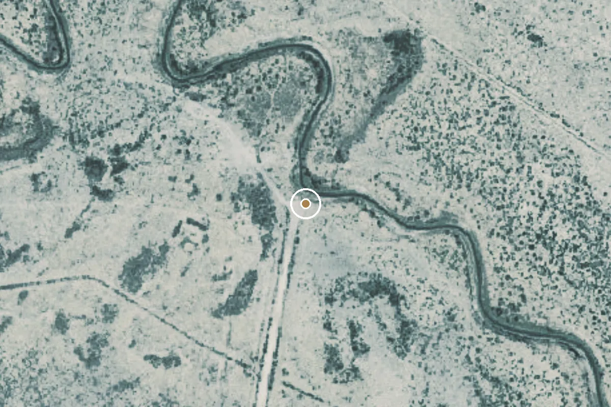 Aerial view of Pecos River Boat Ramp