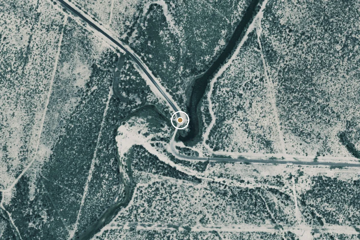 Aerial view of Pecos River Boat Ramp