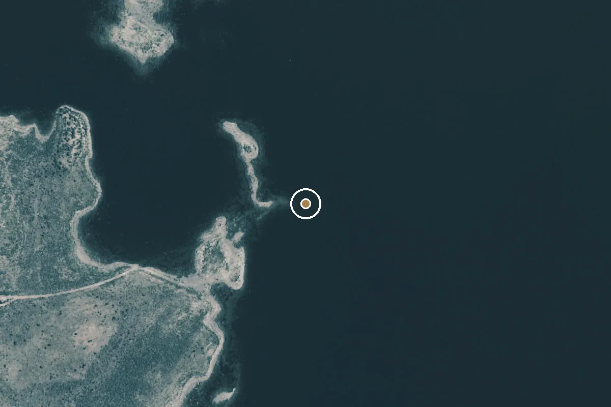 Aerial view of Pecos River Boat Ramp
