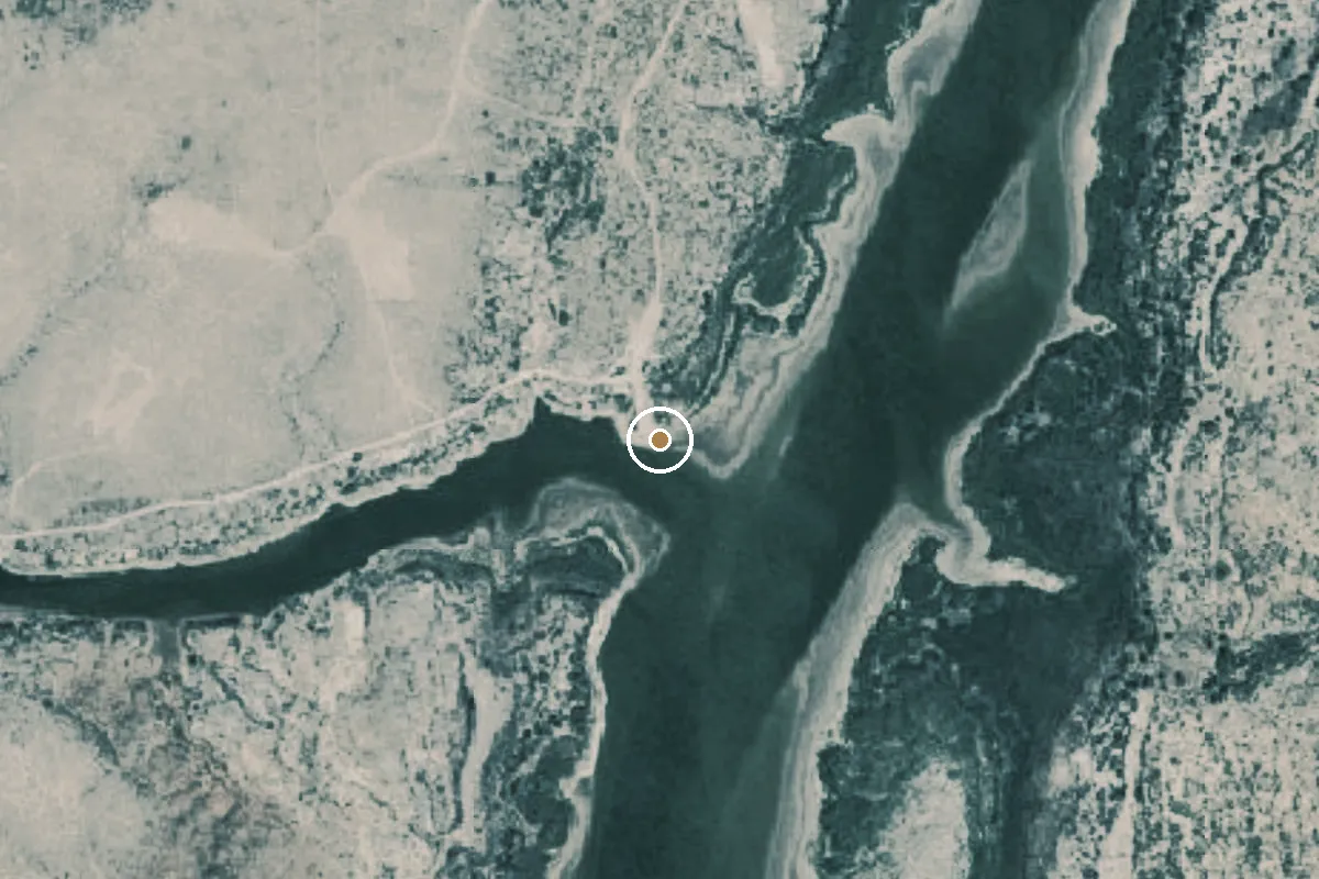 Aerial view of Pecos River Boat Ramp