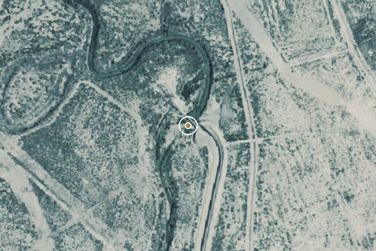 Aerial view of Pecos River Boat Ramp