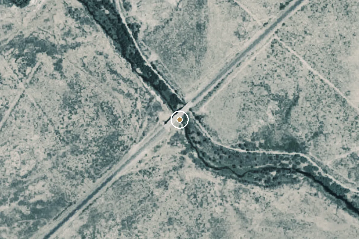 Aerial view of Pecos River Boat Ramp