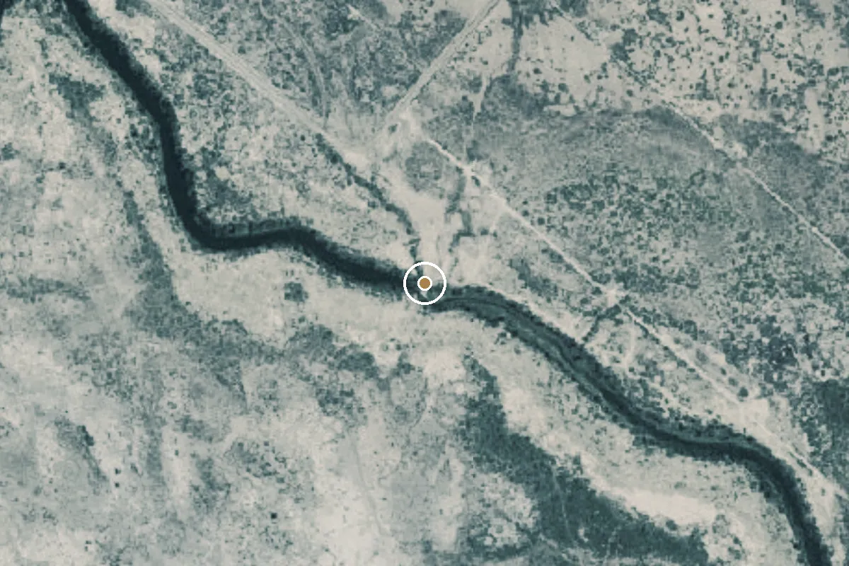 Aerial view of Pecos River Boat Ramp