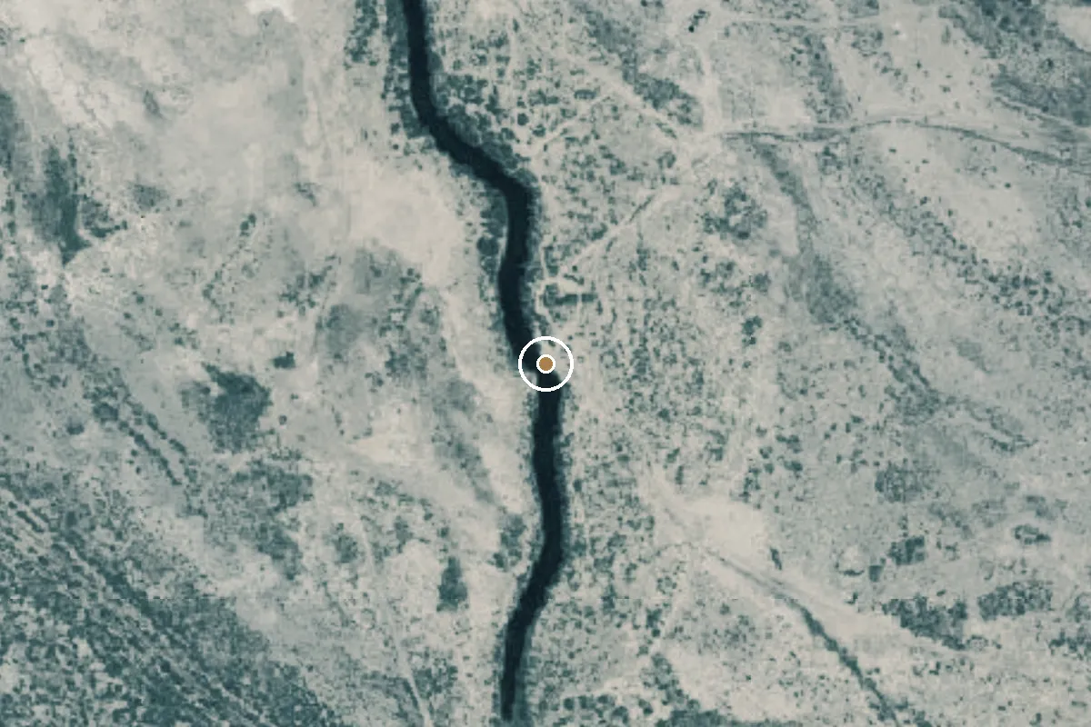 Aerial view of Pecos River Boat Ramp