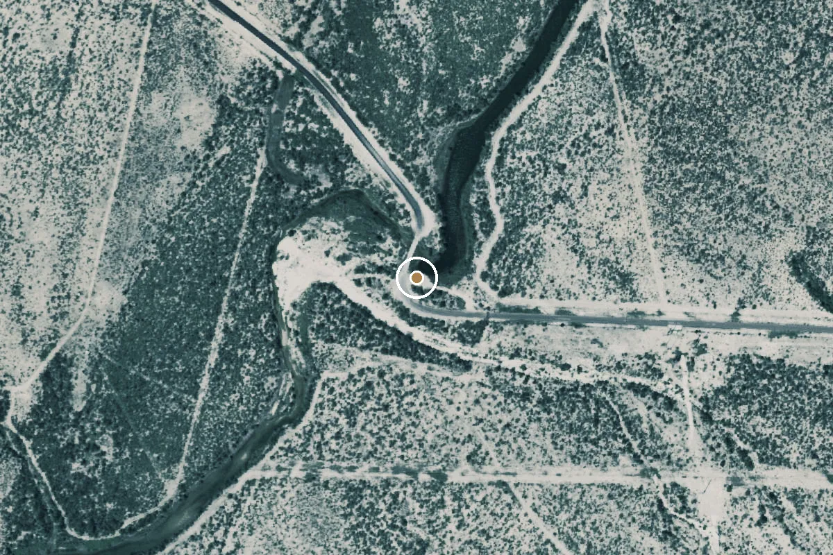 Aerial view of Pecos River Boat Ramp