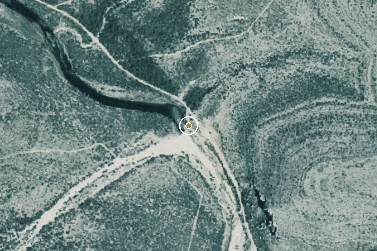 Aerial view of Pecos River Boat Ramp