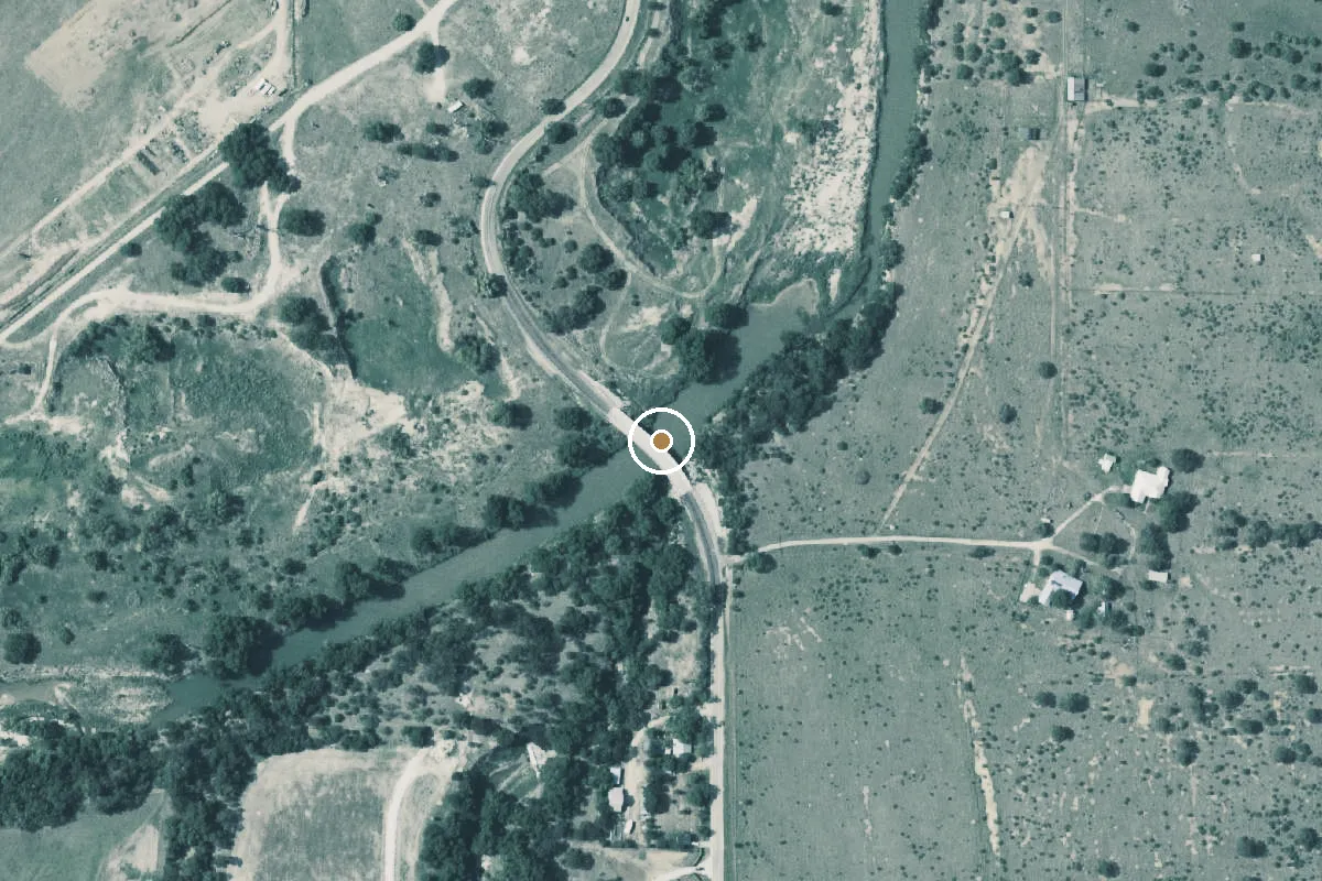 Aerial view of Pedernales River Boat Ramp