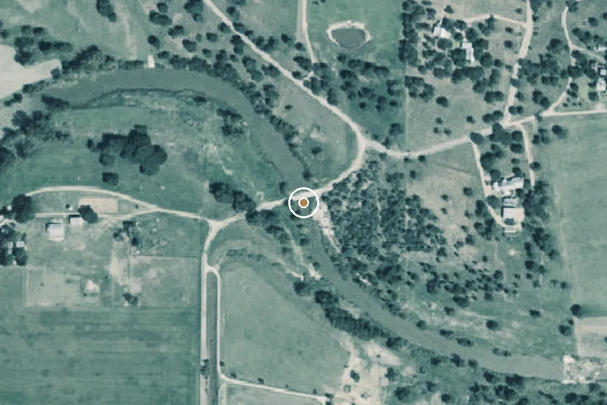 Aerial view of Pedernales River Boat Ramp