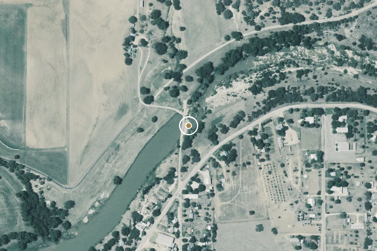 Aerial view of Pedernales River Boat Ramp