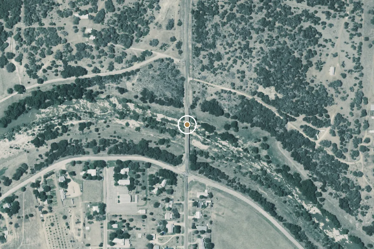 Aerial view of Pedernales River Boat Ramp