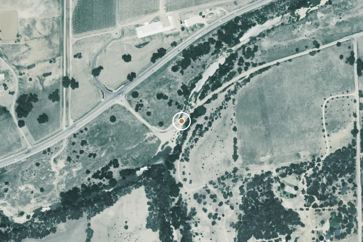 Aerial view of Pedernales River Boat Ramp