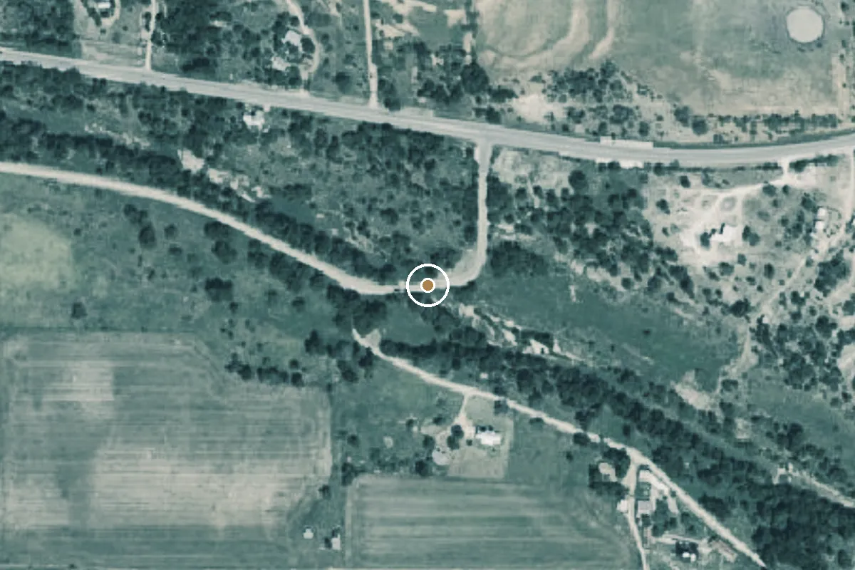 Aerial view of Pedernales River Boat Ramp