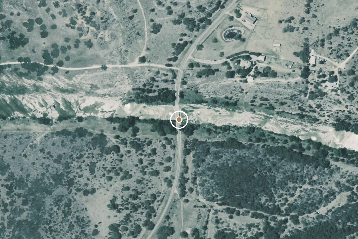 Aerial view of Pedernales River Boat Ramp