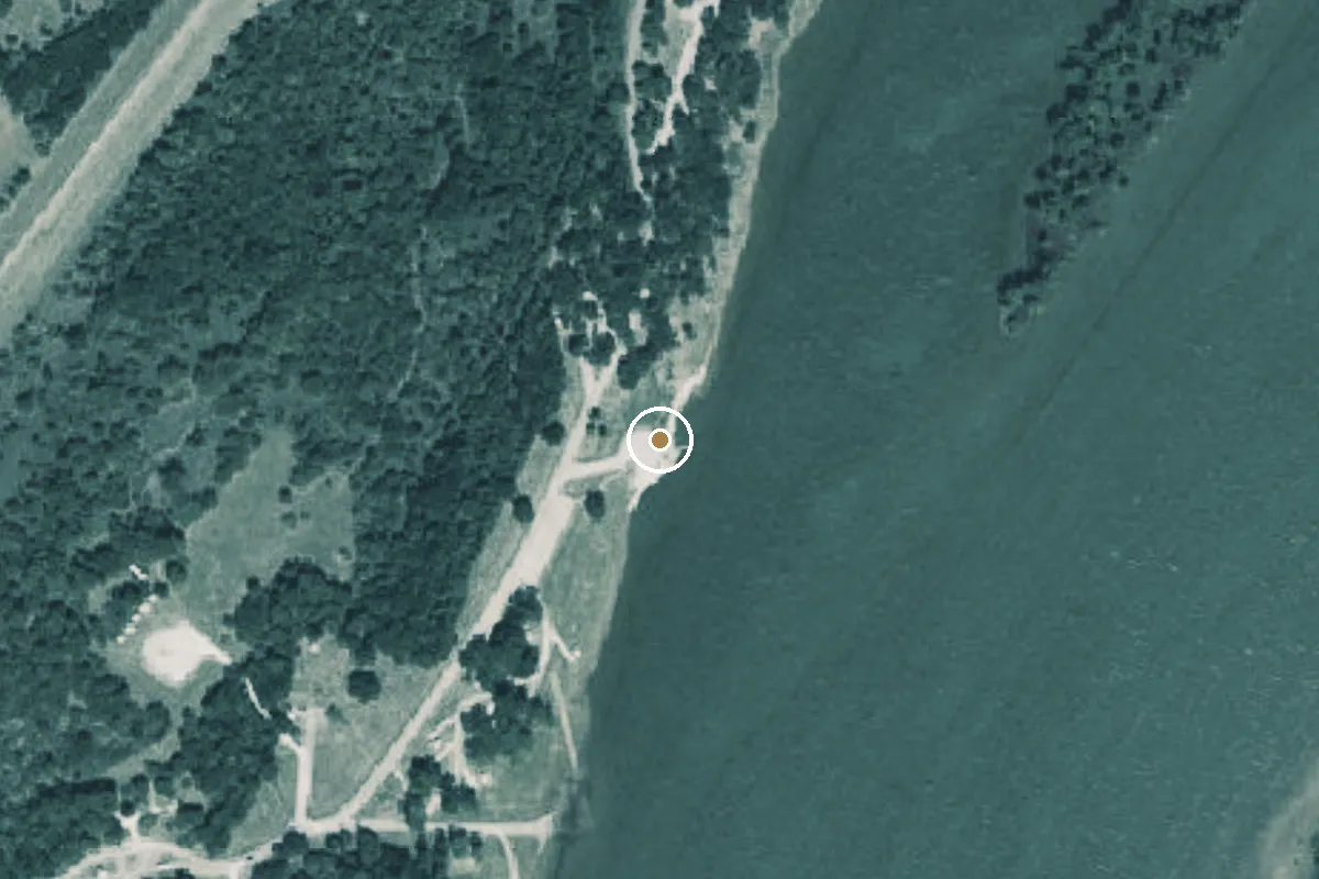 Aerial view of Plowman Creek Park Boat Ramp