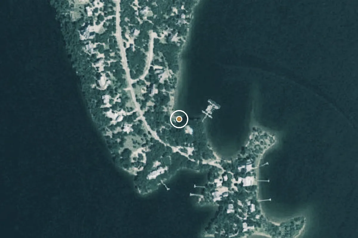Aerial view of Possum Kingdom Lake Boat Ramp
