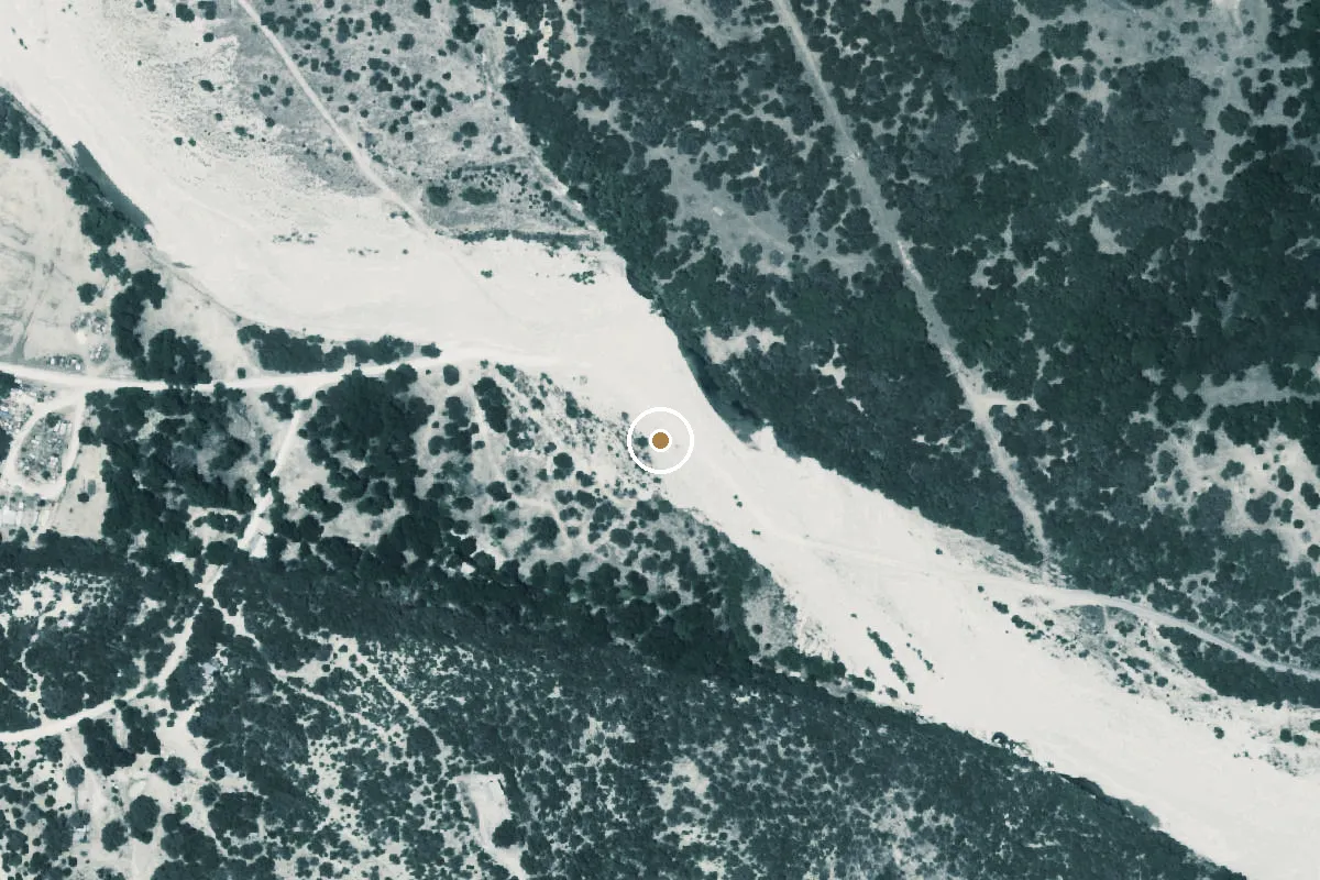 Aerial view of Pulliam Creek Boat Ramp