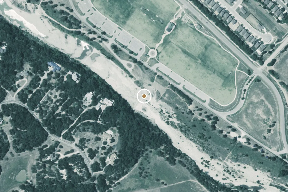 Aerial view of Randall W Vetter Park Boat Ramp