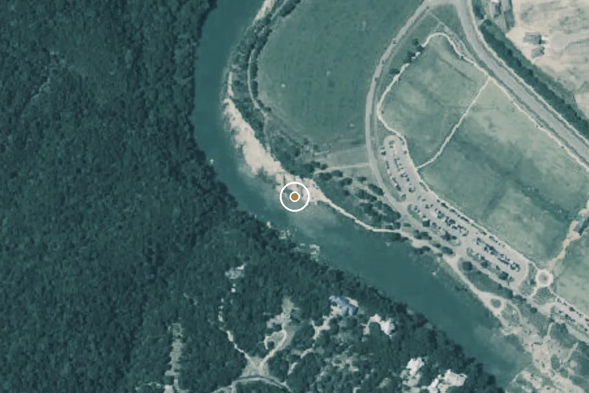 Aerial view of Randall W Vetter Park Boat Ramp