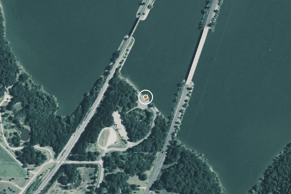 Aerial view of Ray Roberts Lake State Park - Buck Creek Unit Boat Ramp