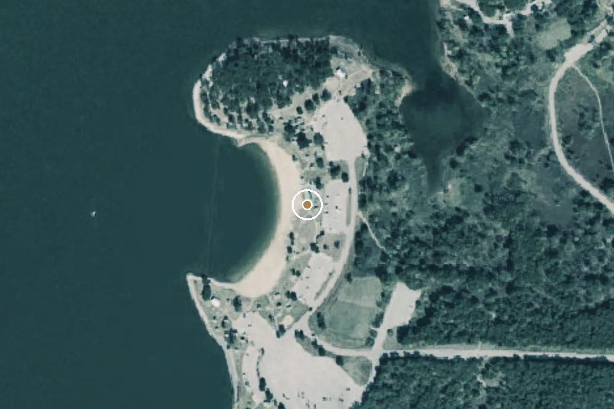 Aerial view of Ray Roberts Lake State Park - Isle Du Bois Unit Boat Ramp