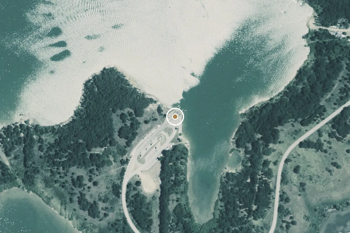 Aerial view of Ray Roberts Lake State Park - Jordan Unit Boat Ramp