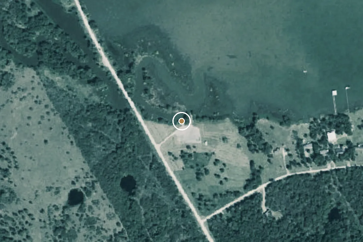 Aerial view of Richland Chambers Reservoir Boat Ramp
