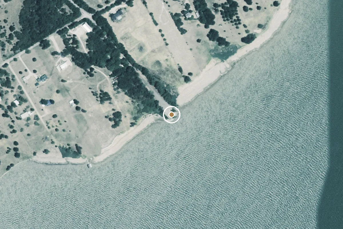 Aerial view of Richland Chambers Reservoir Boat Ramp