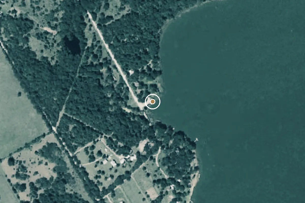 Aerial view of Richland Chambers Reservoir Boat Ramp