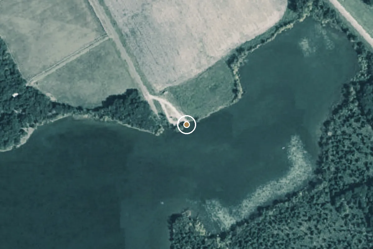 Aerial view of Richland Chambers Reservoir Boat Ramp