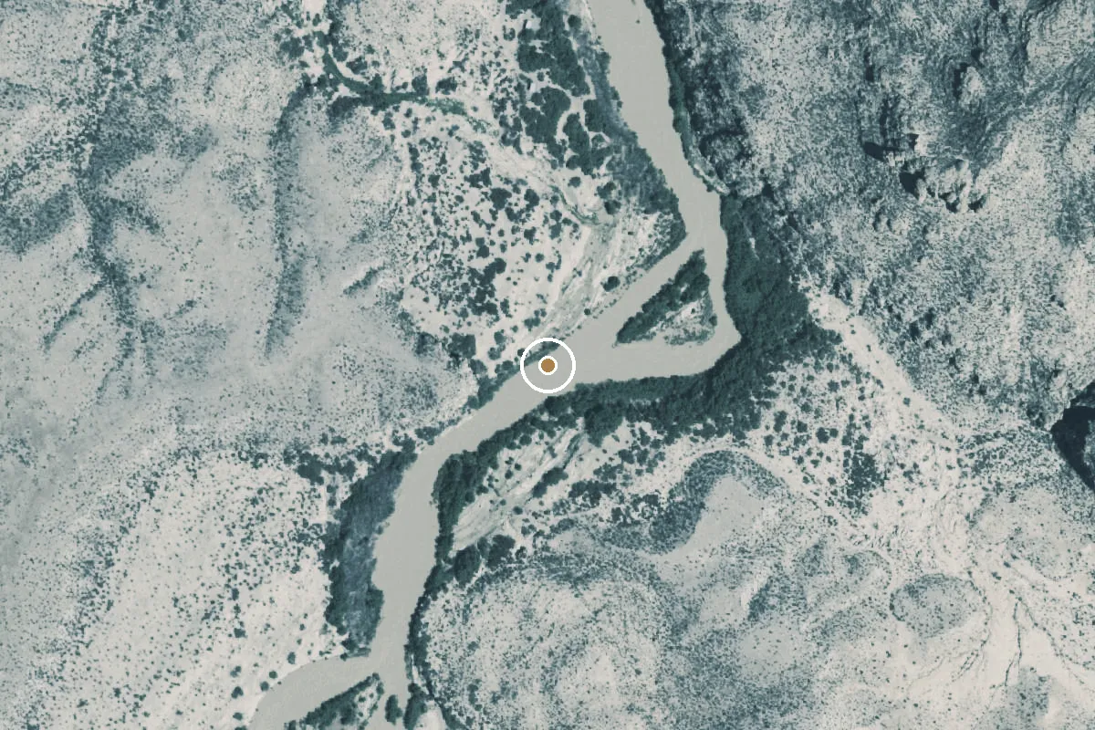 Aerial view of Rio Grande Boat Ramp