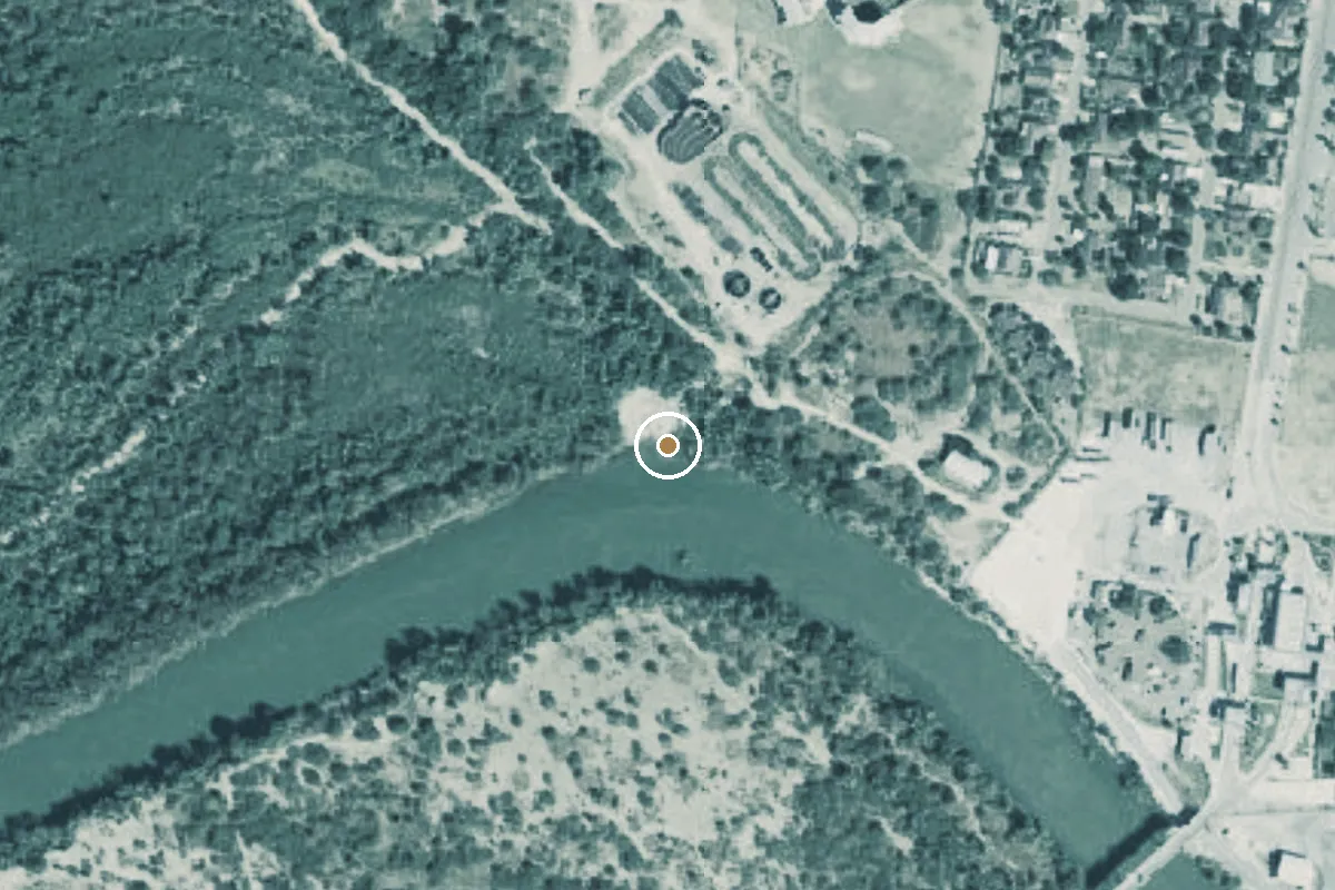 Aerial view of Rio Grande River Boat Ramp