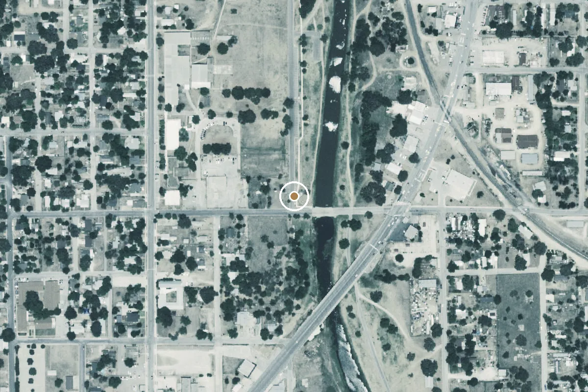 Aerial view of River Park Boat Ramp